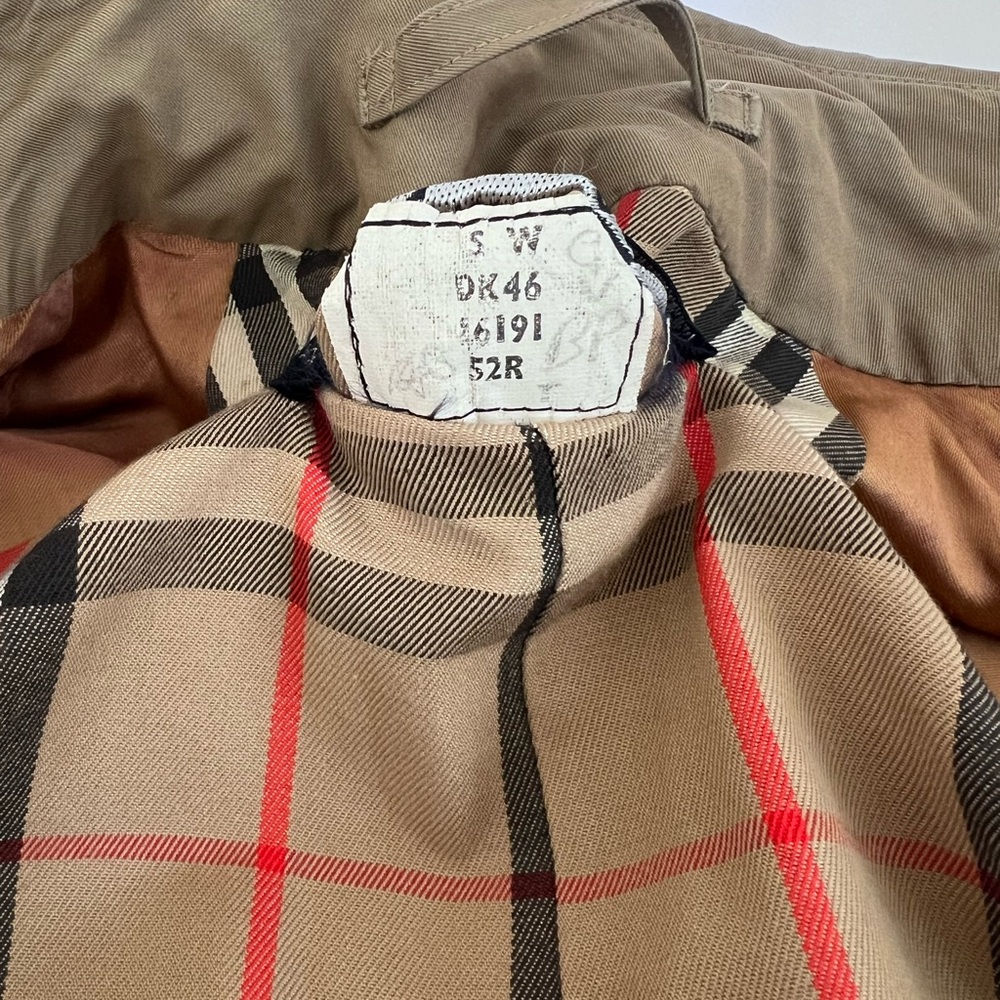 Vintage Burberry Beige Check Lined Trench - Picture 5 of 12